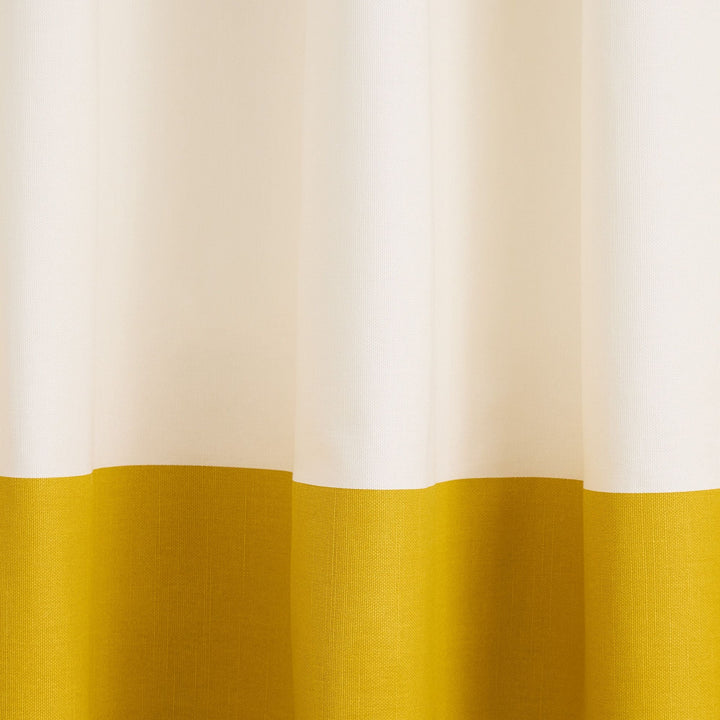 Colorblock Canvas Shower Curtain