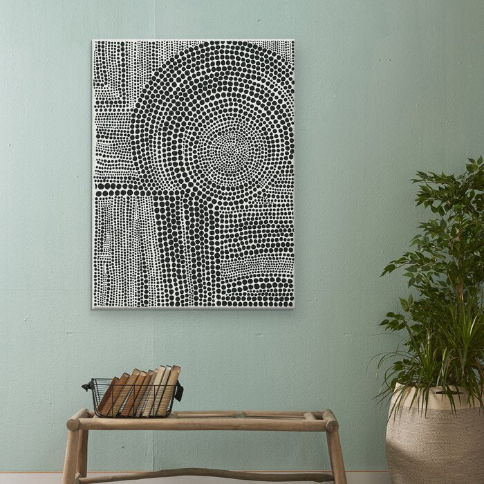 Clustered Dots B Painting Print on Canvas Unframed