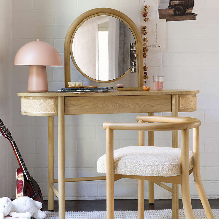 Kids White Horse Desk Chair