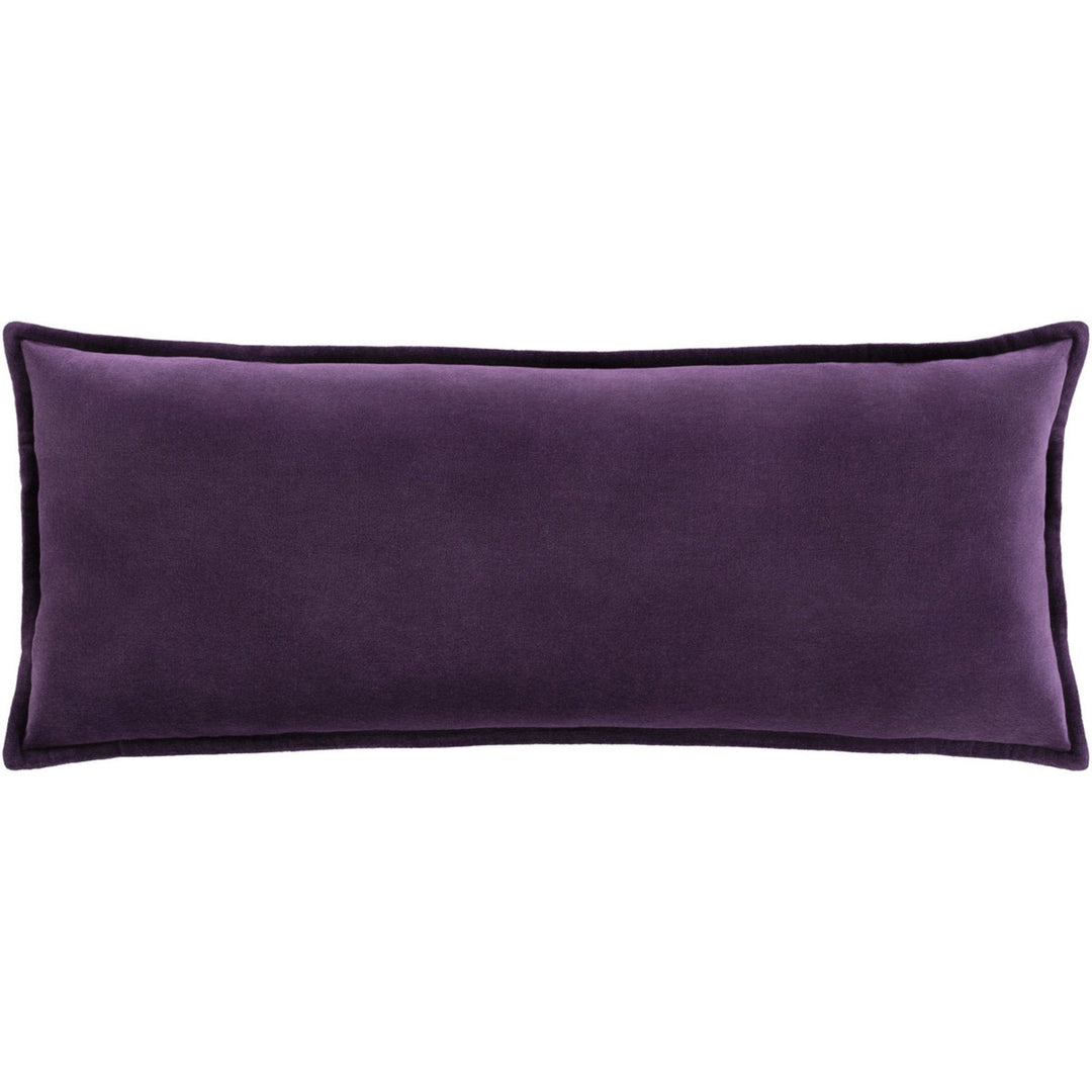 Velvet Lumbar Pillow With Insert 30"x12"