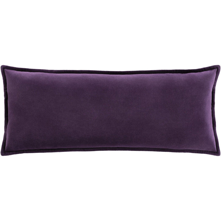 Velvet Lumbar Pillow With Insert 30"x12"