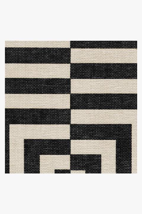 Jonathan Adler Op Art Charcoal Rug 9'x12'