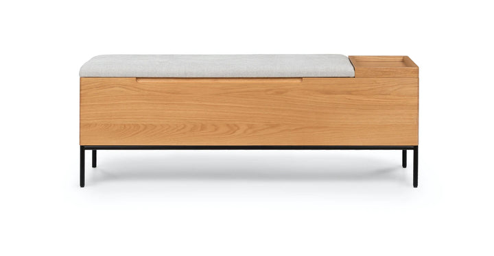 Thari Everest Gray Oak Bench