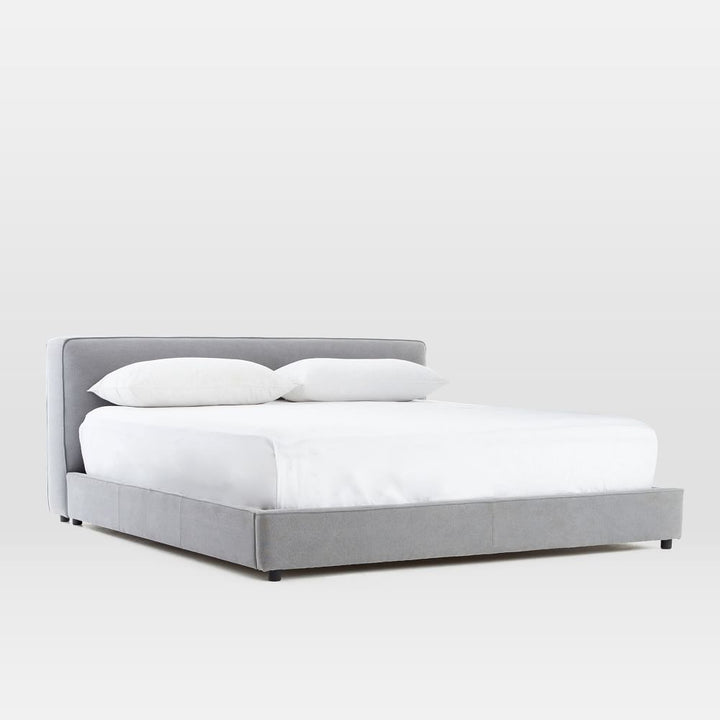 Flanged Edge Upholstered Bed-Queen