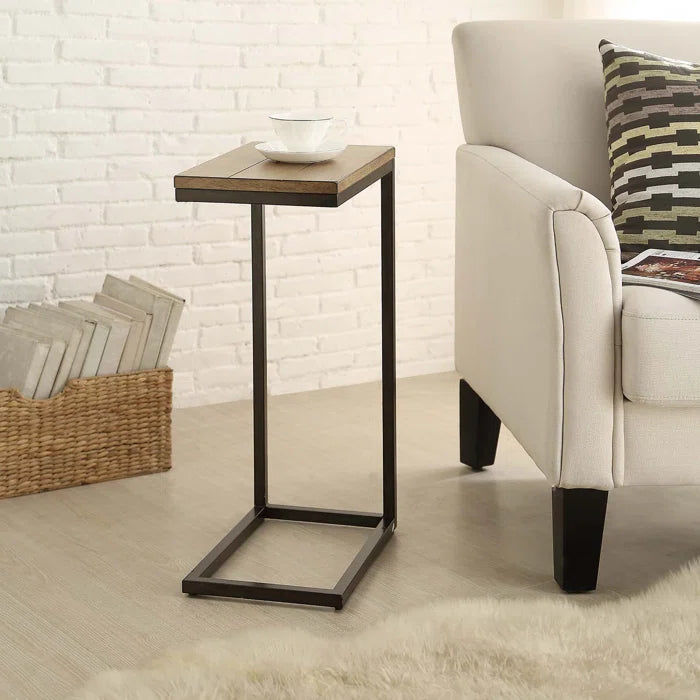 Kazik Solid Wood Top End Table