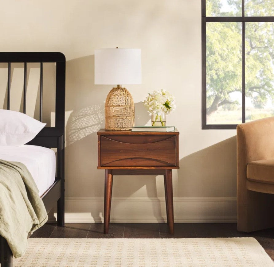 Amoakuh 1 Drawer Solid Wood Nightstand