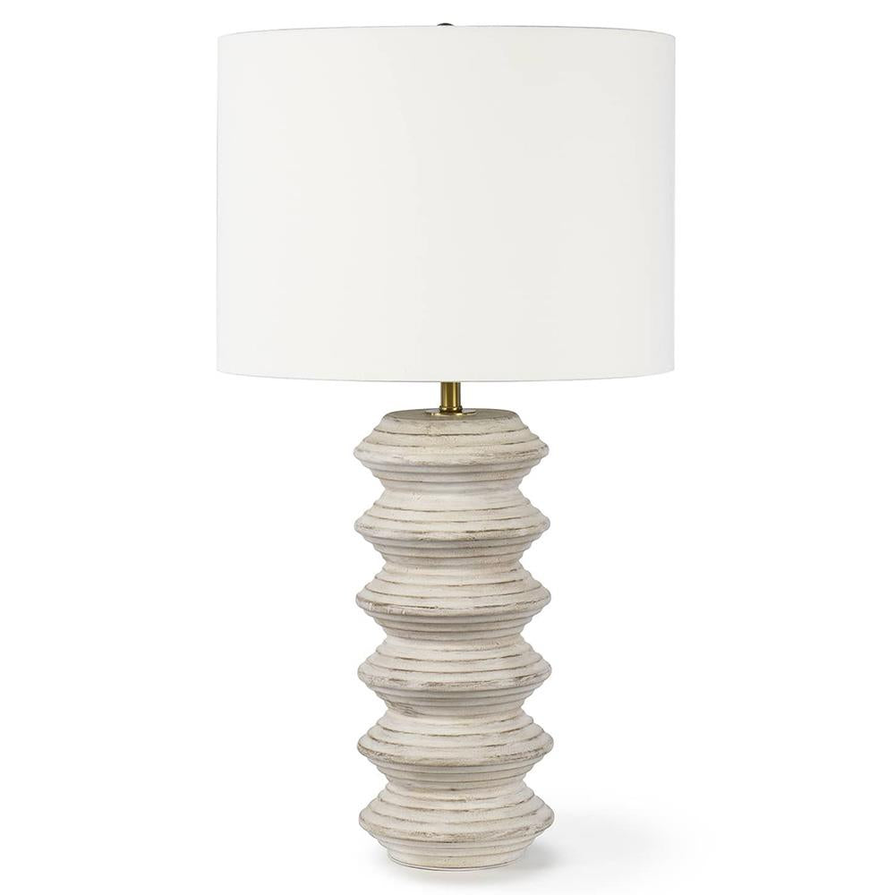 Regina Andrew Nova French Country White Wood Table Lamp