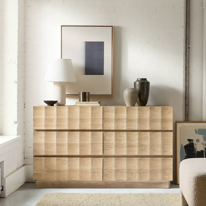 Luisa Carved 6 Drawer Dresser