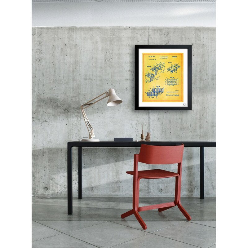 Lego Toy Building Brick 1961 Framed Graphic Art