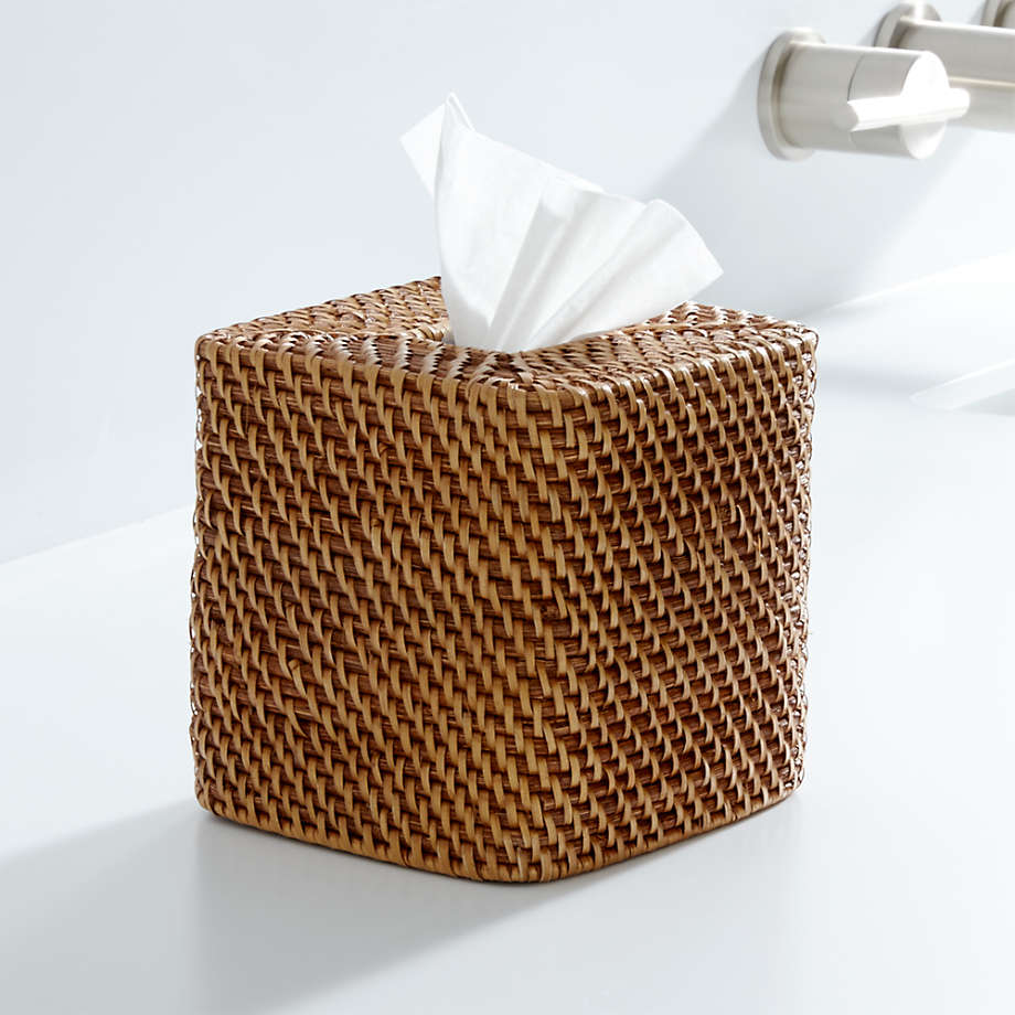 Sedona Honey Square Tissue Box Cover