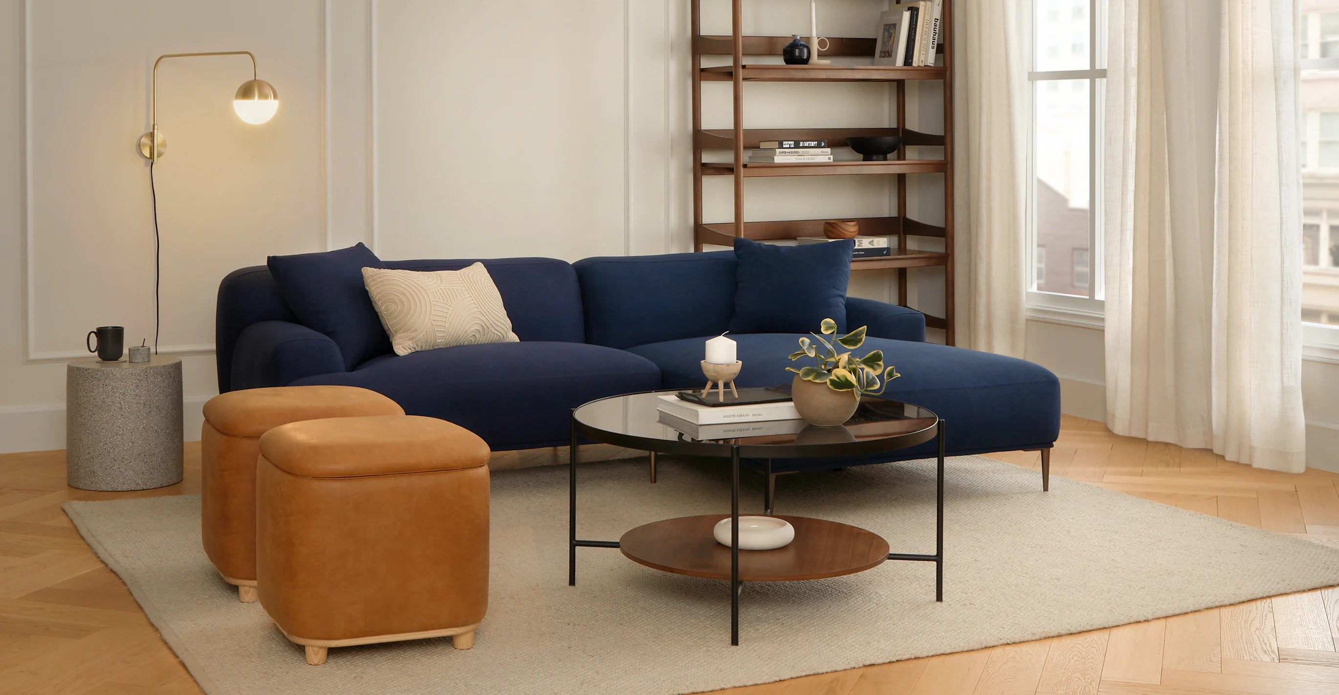 Maribo Rawhide Tan 19 Storage Ottoman – Spacejoy