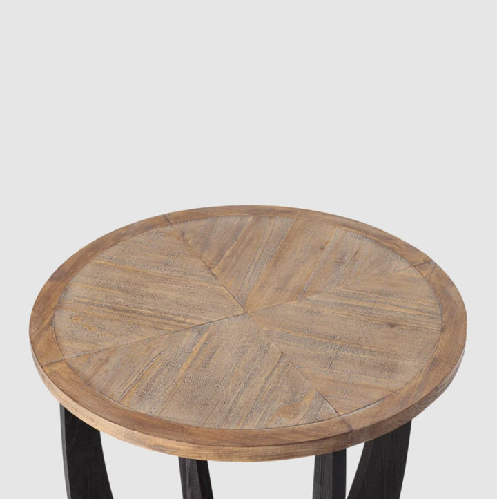 Arch Farmhouse End Table with Storage Shelf