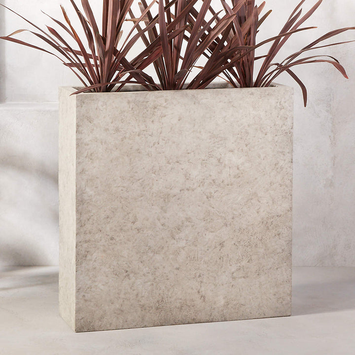 ASH RECTANGULAR CONCRETE PLANTER LARGE