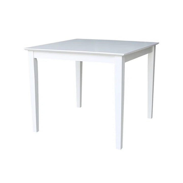 White Heimann Solid Wood Dining Table