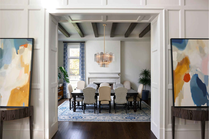 Aged Brass Arras Dimmable Tiered Chandelier