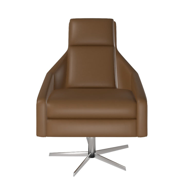 Austin Leather Swivel Armchair