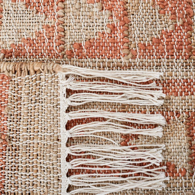Bel-Air Flatweave Natural/Rust Rug