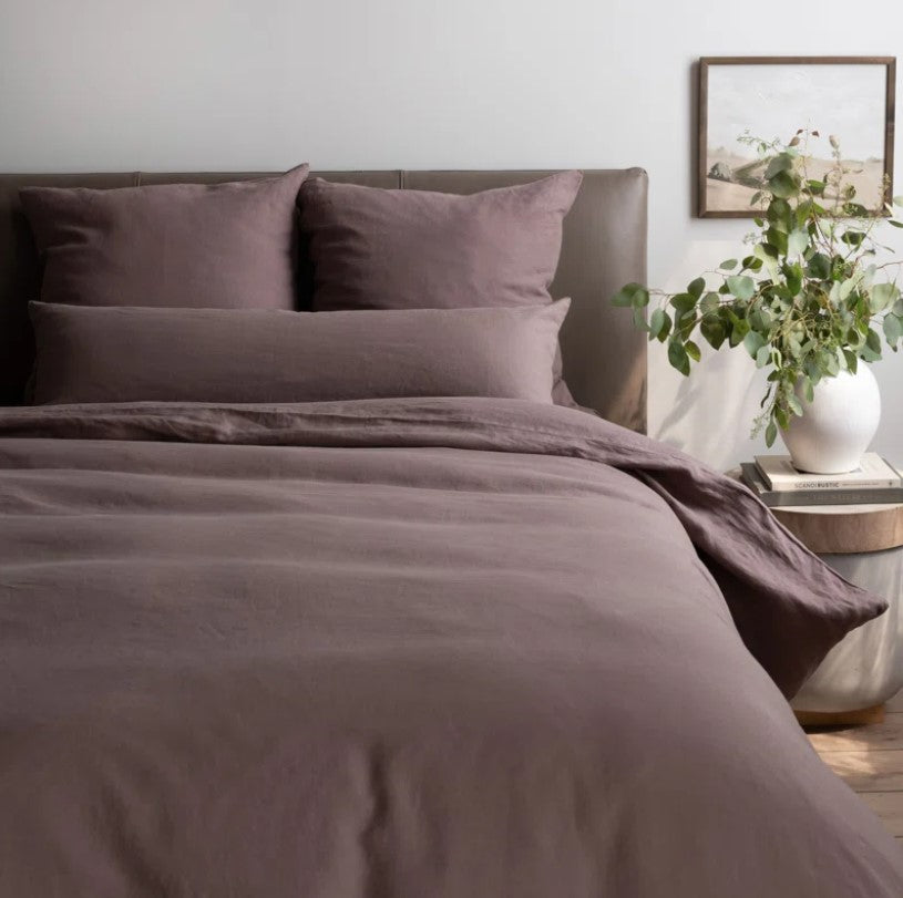 French Linen Duvet Cover_Clove