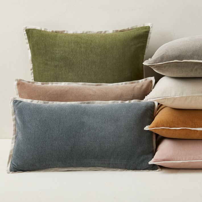 Classic Cotton Velvet Pillow Cover no insert