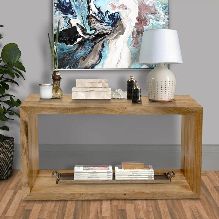 Alberry Solid Wood Console Table