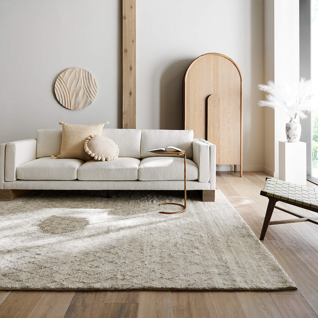 Dune Hand Carved Bleached Wood Wall Art