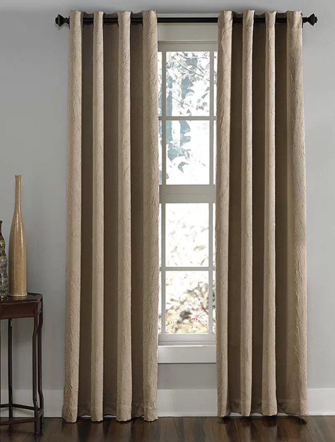 Manzano Solid Room Darkening Grommet Curtain Panel-108"
