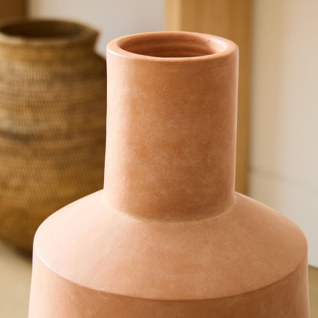 Oversized Terracotta Floor Vase