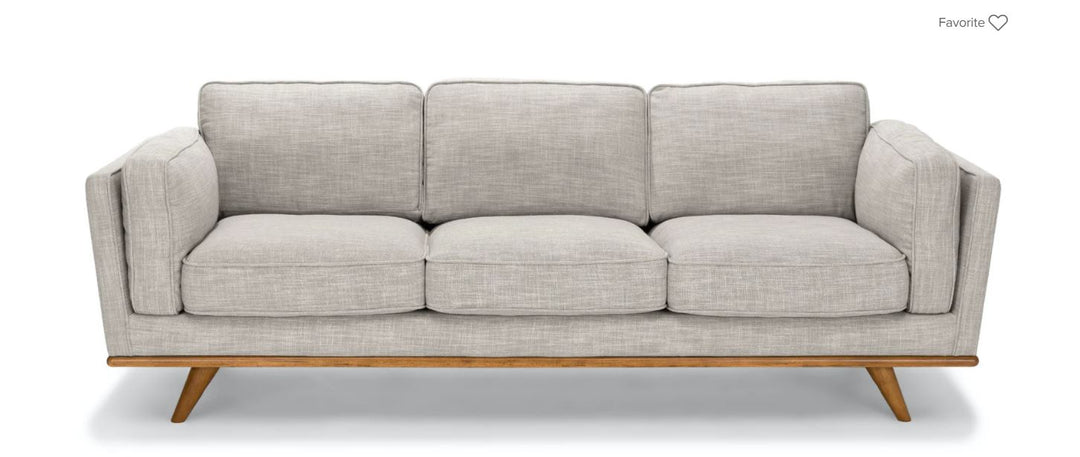 Timber Rain Cloud Gray Sofa