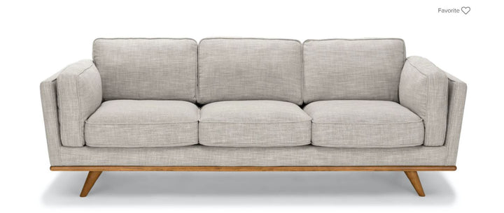 Timber Rain Cloud Gray Sofa