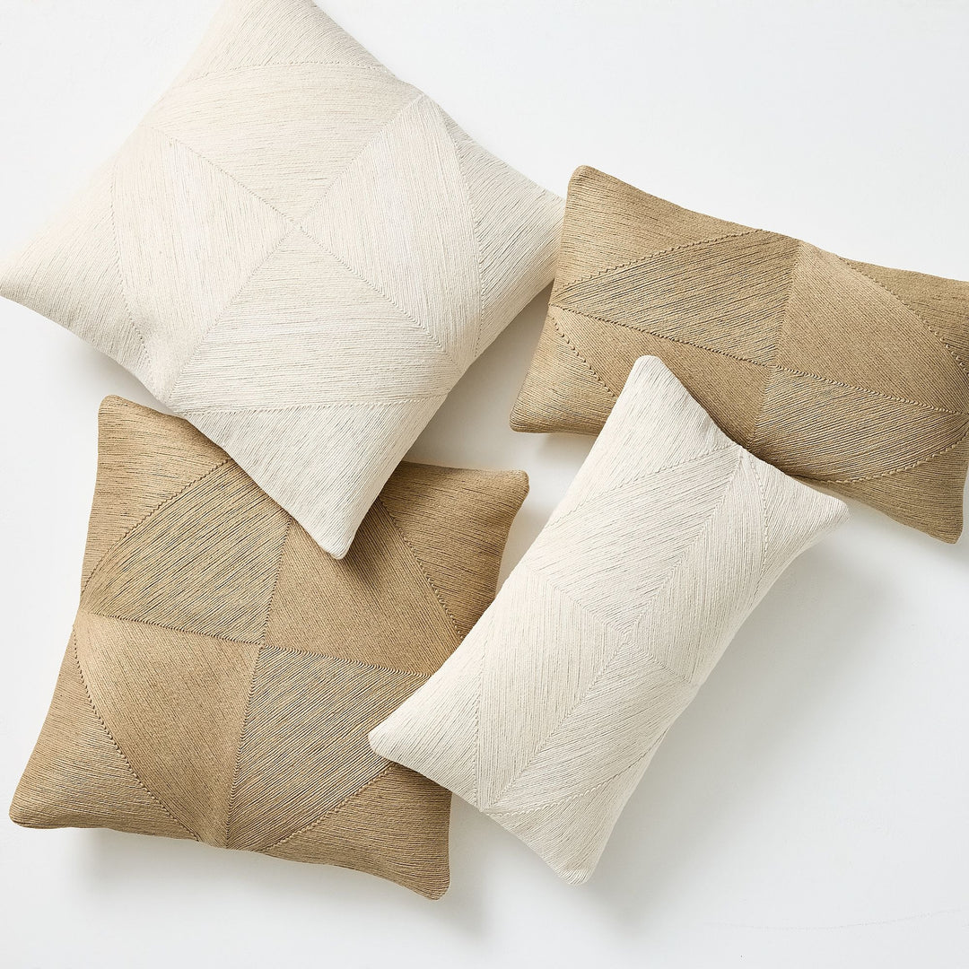 Jute Geo Pillow Cover 20x20