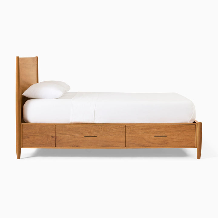 Mid Century Storage Bed_Queen
