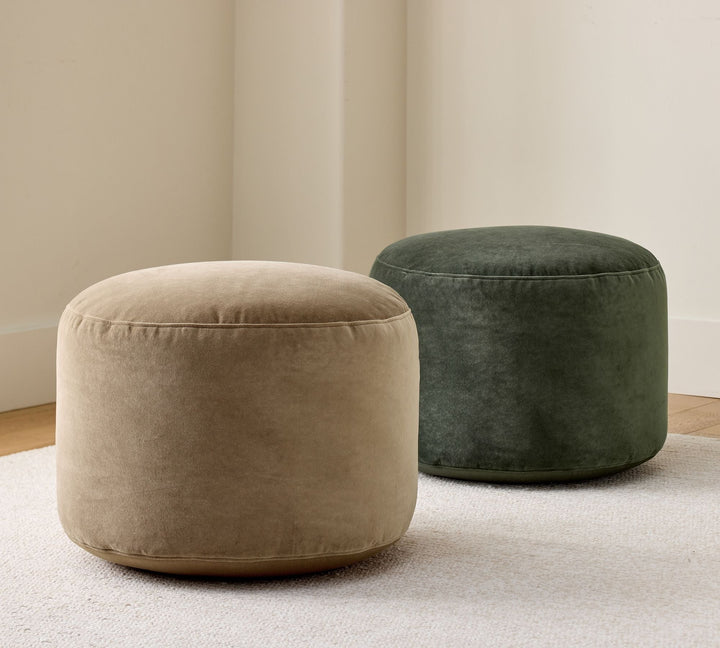 Everywhere Velvet Pouf