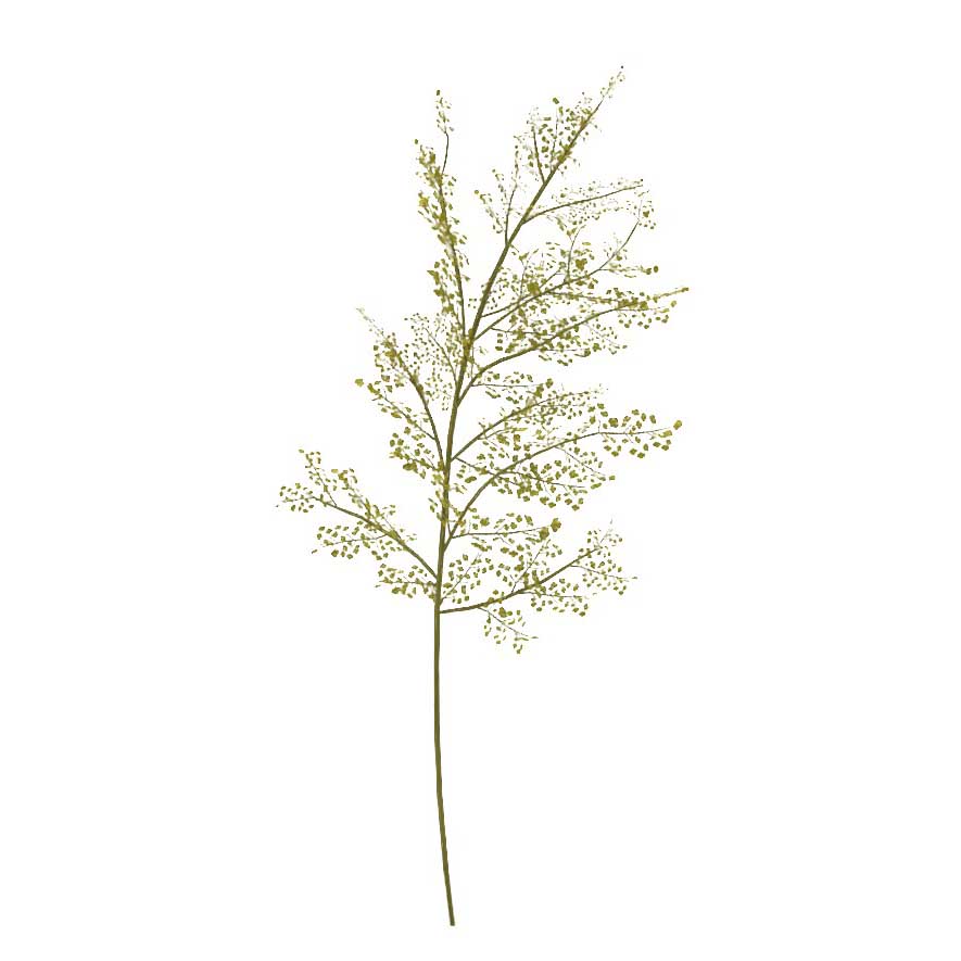 Faux Green Petal Stem