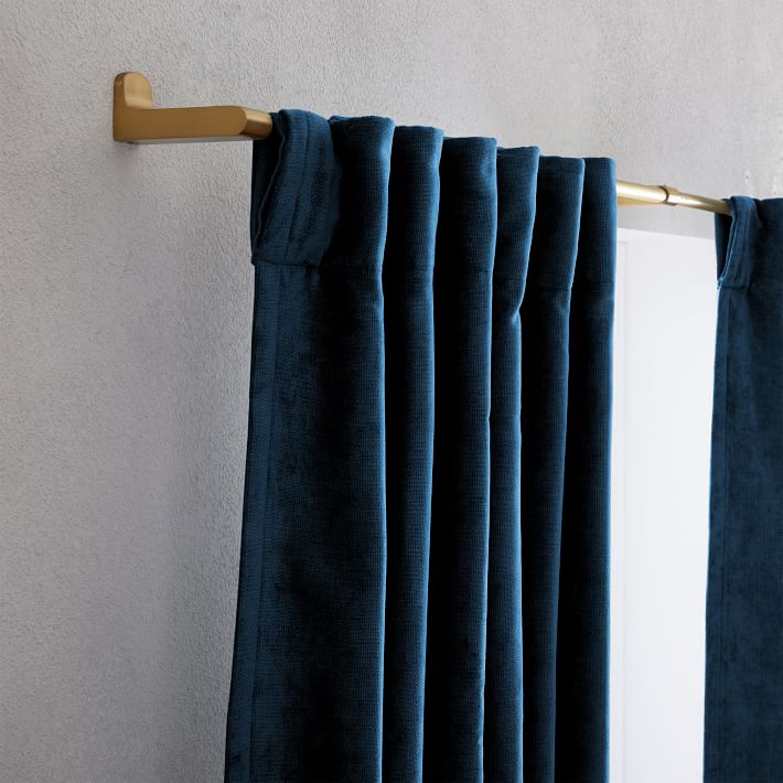 Worn Velvet Curtain-48"x96"