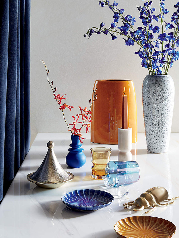 Velvet Midnight Blue Curtain Panel-48''x96''