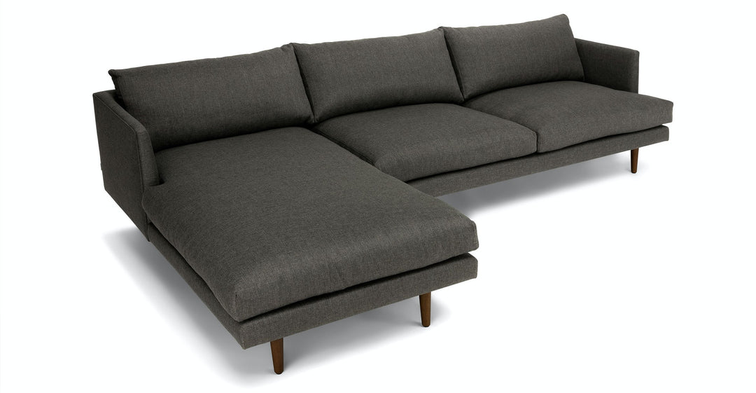 Burrard Graphite Gray Left Sectional Sofa