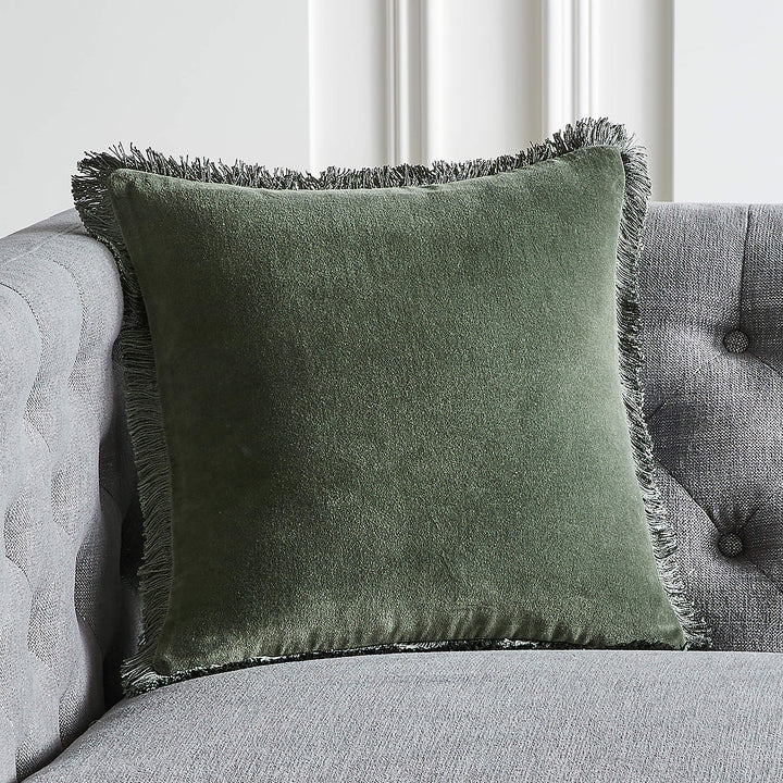 Bettie Forest Green Throw Pillow With Insert-16"x16"