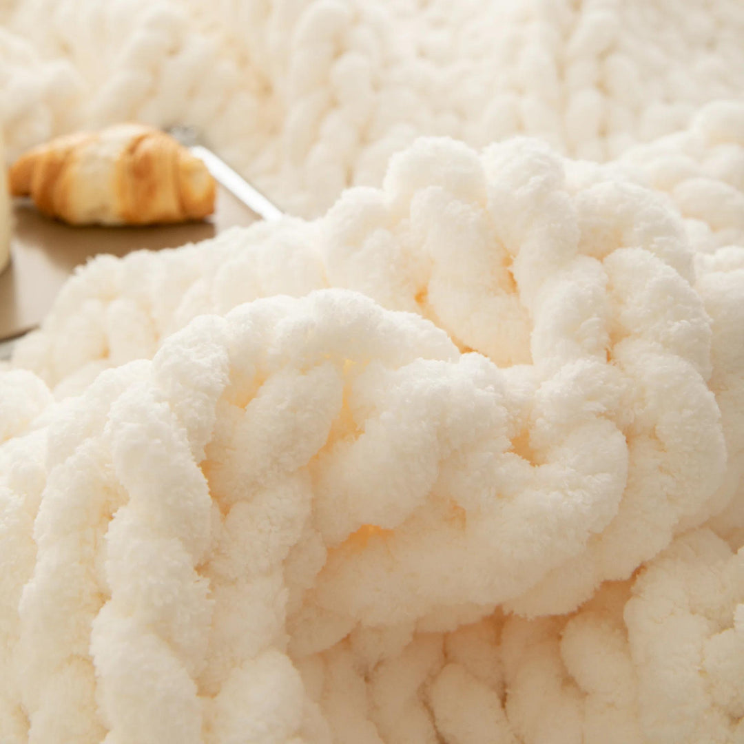 Chenille Chunky Knit Throw