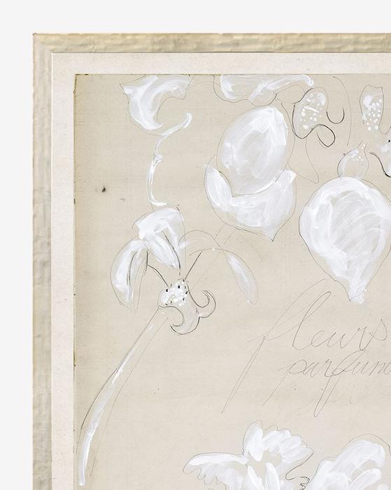 Beige Abstract With Frame 13"x17"