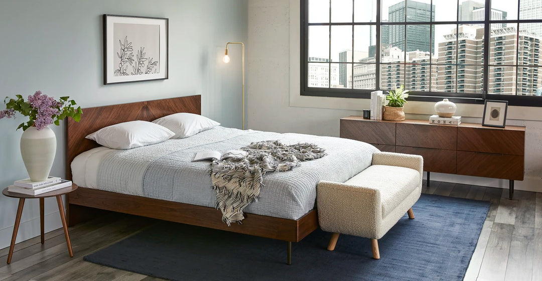 Nera Walnut Bed-King