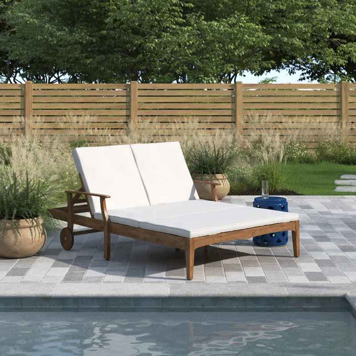 Reisterstown 79.25 Long Reclining Acacia Double Chaise