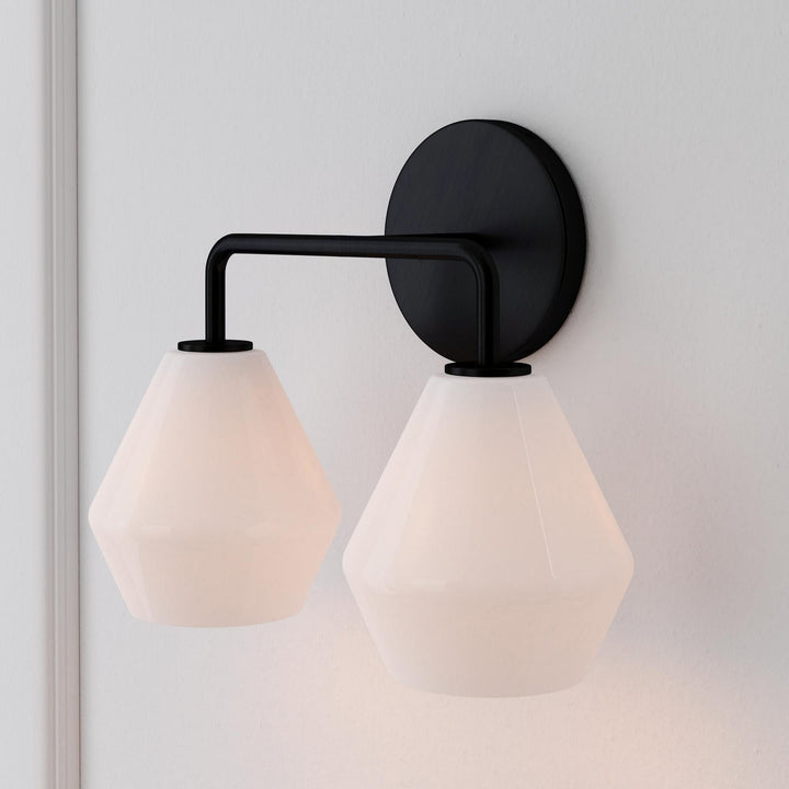 Sculptural 2 Light Geo Sconce