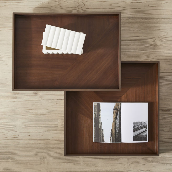 Modern Marquetry Wood Tray
