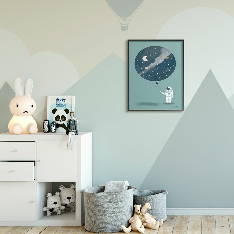 Brancaster Space Astronaut Drawing Kids Wall Decor