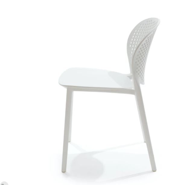 Dot White Dining Chair