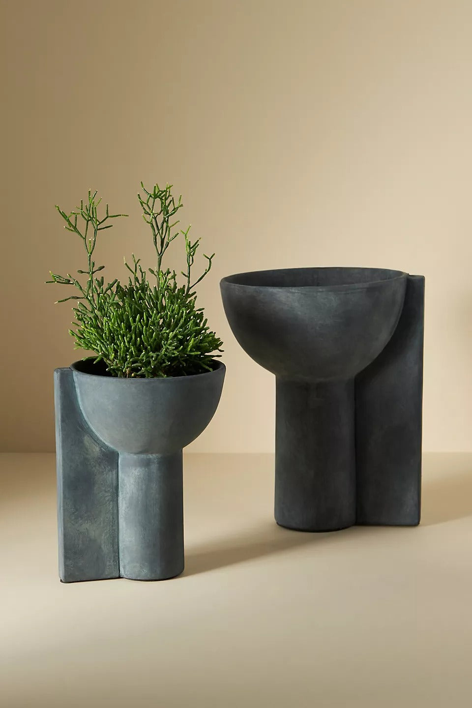 Abstract Pillar Compote Planter