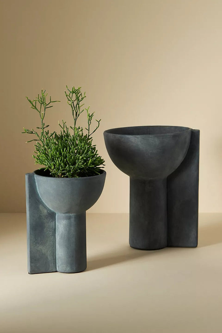 Abstract Pillar Compote Planter