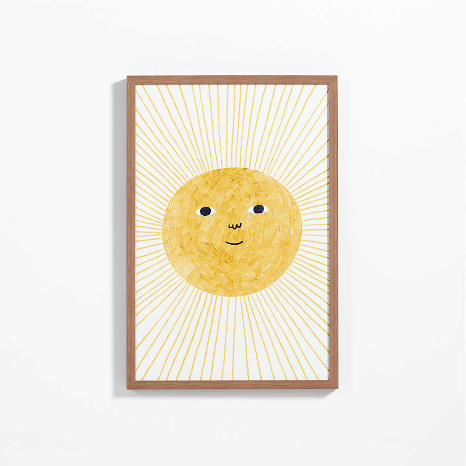 Sun Beams Large Framed Wall Art Print