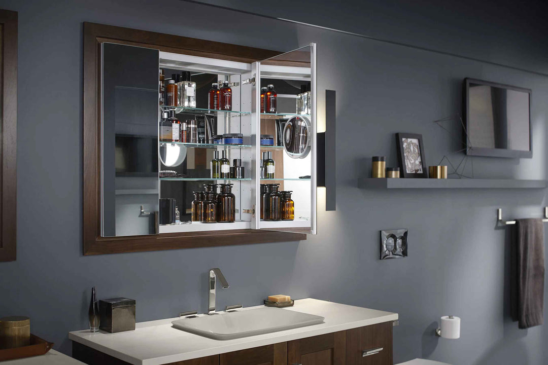 Kohler Verdera Aluminum Triple Door Medicine Cabinet