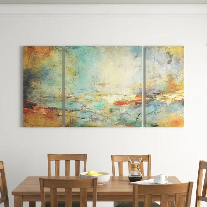 Eternidad 3 Piece Graphic Art on Canvas-80"x40"